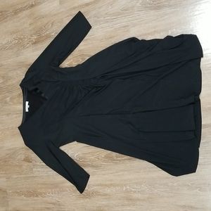 (16) Jones & CO Formal Wrap Front Evening Fit & Flare Ruched Waist